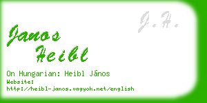 janos heibl business card